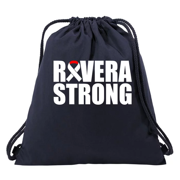 Rivera Strong Squamous Cell Carcinoma Awareness Drawstring Bag