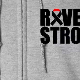 Rivera Strong Squamous Cell Carcinoma Awareness Full Zip Hoodie