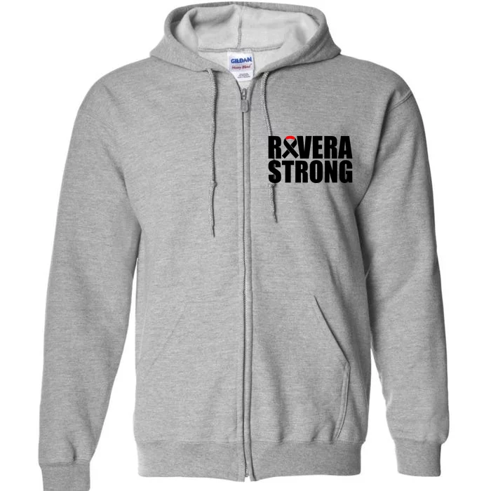 Rivera Strong Squamous Cell Carcinoma Awareness Full Zip Hoodie