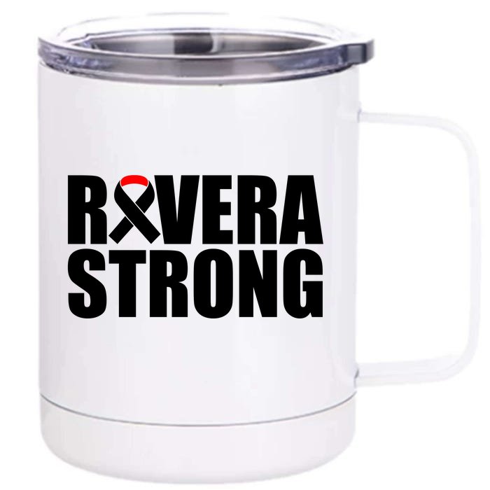 Rivera Strong Squamous Cell Carcinoma Awareness Front & Back 12oz Stainless Steel Tumbler Cup