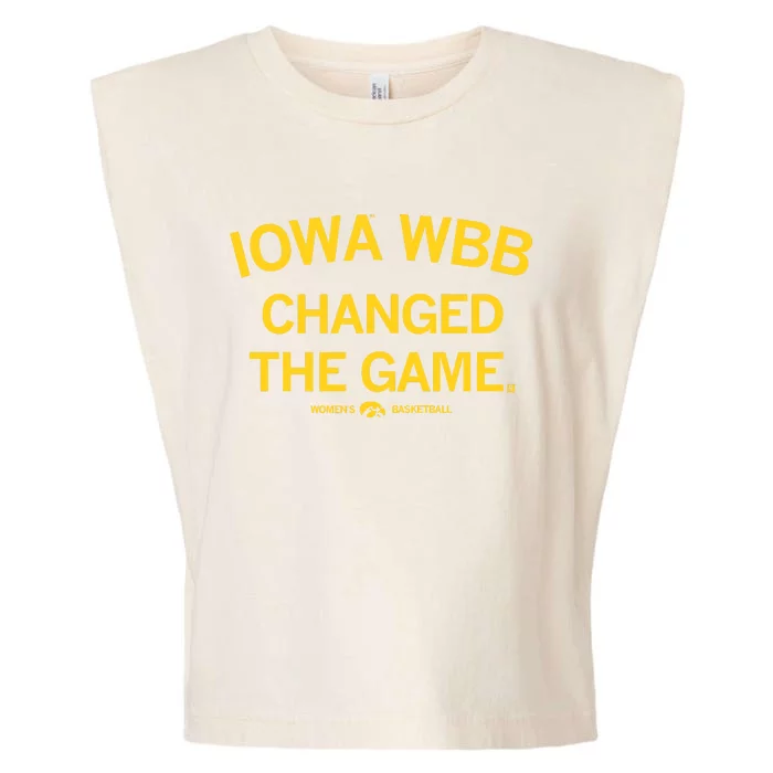 Raygunshirts Iowa Wbb Changed The Game Basketball Garment-Dyed Women's Muscle Tee