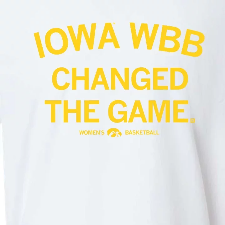 Raygunshirts Iowa Wbb Changed The Game Basketball Sueded Cloud Jersey T-Shirt