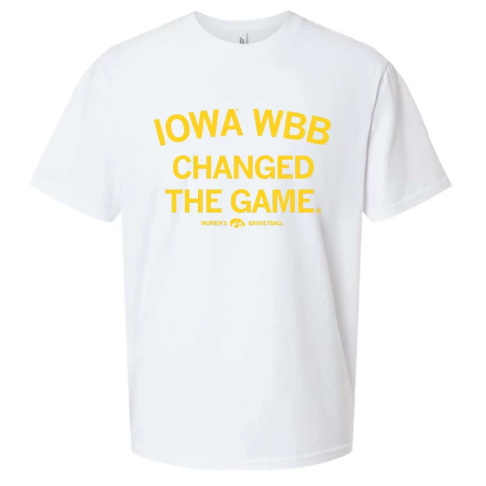 Raygunshirts Iowa Wbb Changed The Game Basketball Sueded Cloud Jersey T-Shirt