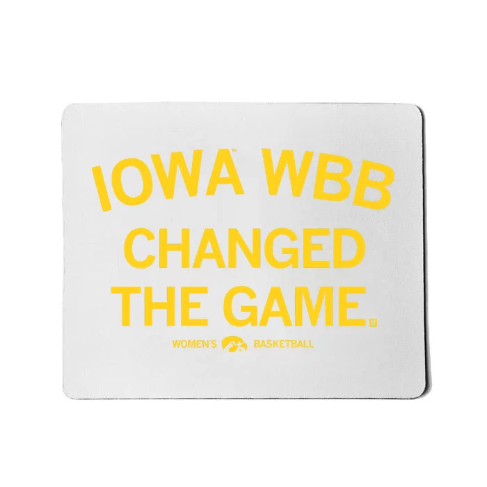 Raygunshirts Iowa Wbb Changed The Game Basketball Mousepad