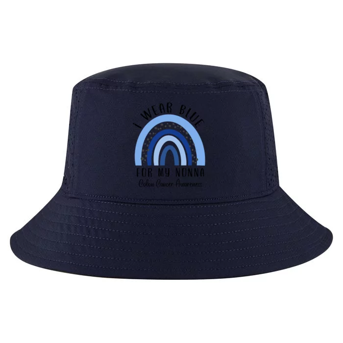 Rainbow I Wear Blue For My Nonna Colon Cancer Awareness Gift Cool Comfort Performance Bucket Hat