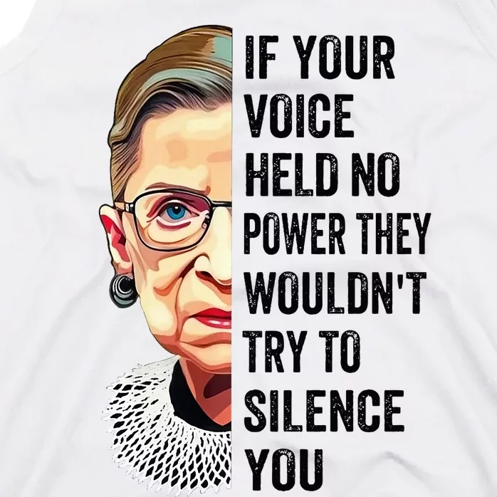 Rbg If Your Voice Held No Power They WouldnT Try To Silence Premium Tank Top