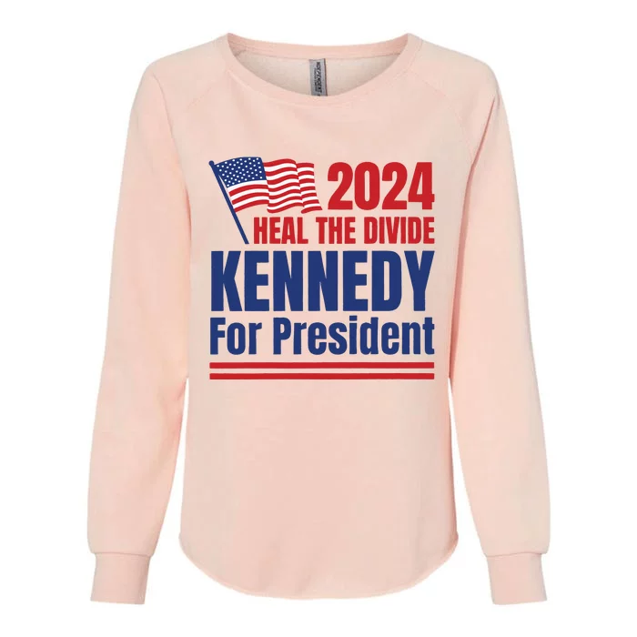 RFK Jr. 2024 Heal The Divide Robert F. Kennedy Jr. For President Womens California Wash Sweatshirt