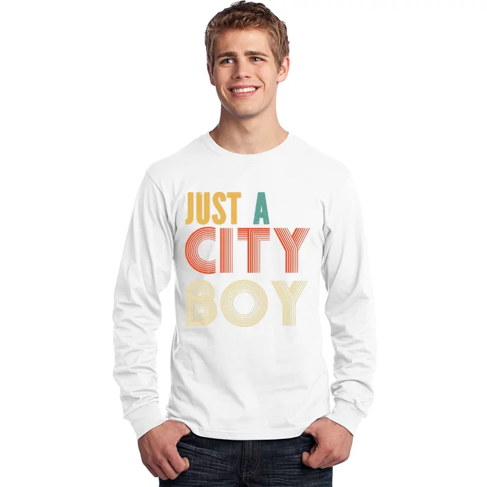 Retro Just A City Boy Journey Long Sleeve Shirt