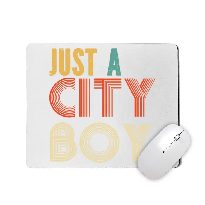 Retro Just A City Boy Journey Mousepad