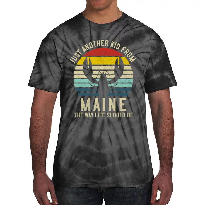 Retro Just A From Maine The Way Life Should Be! Tie-Dye T-Shirt