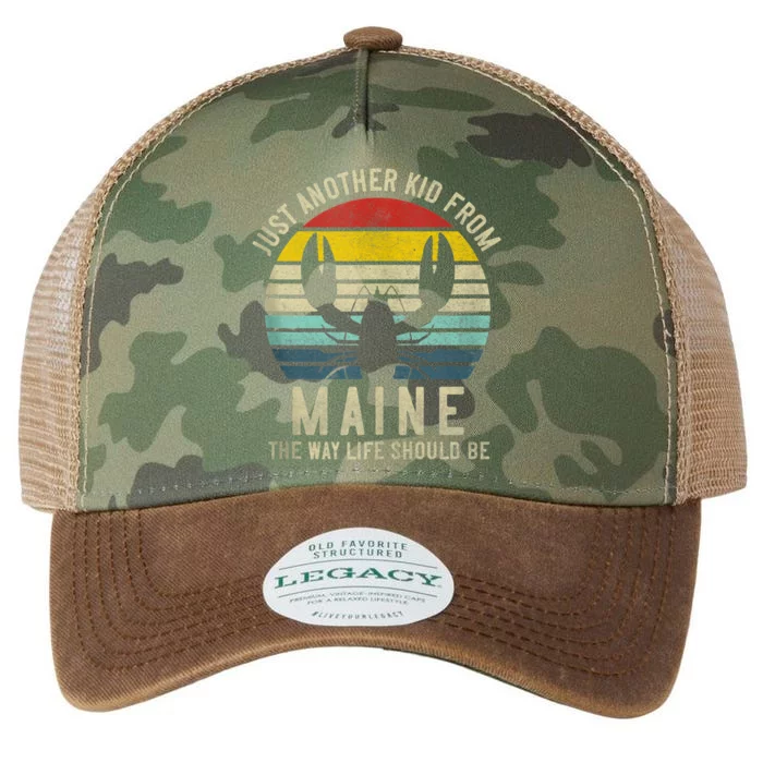 Retro Just A From Maine The Way Life Should Be! Legacy Tie Dye Trucker Hat