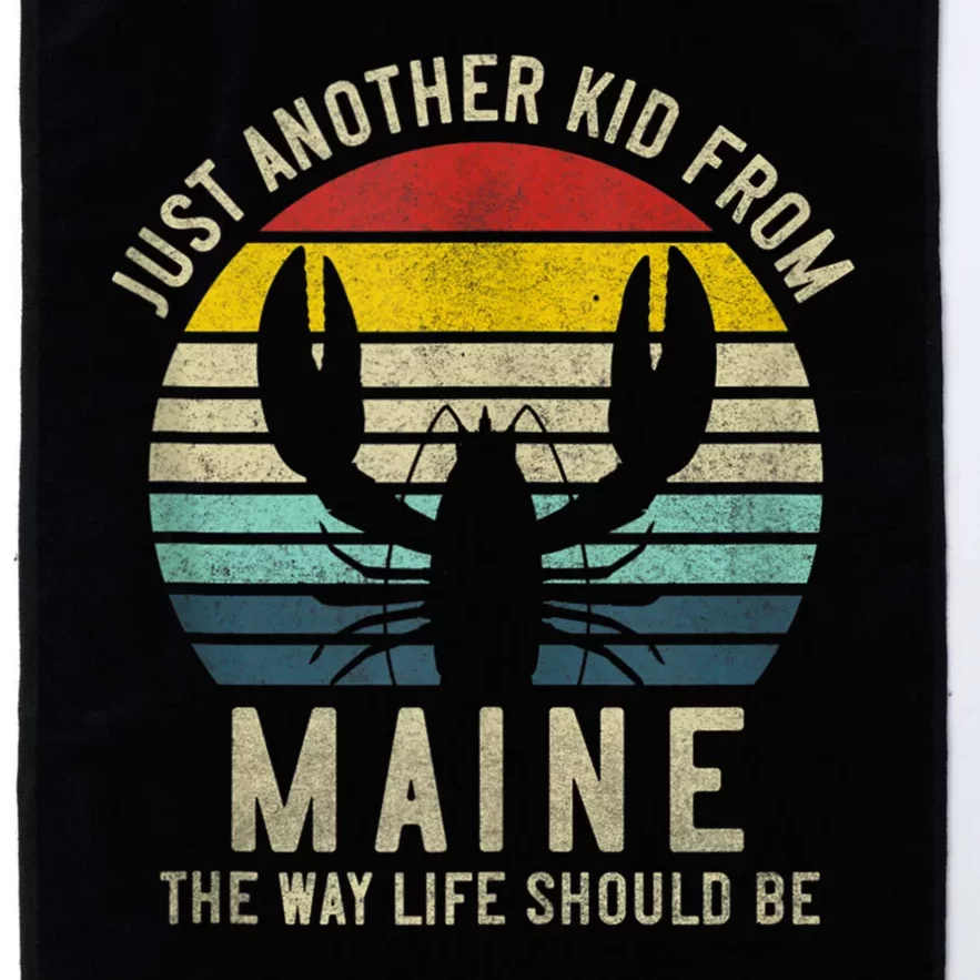 Retro Just A From Maine The Way Life Should Be! Platinum Collection Golf Towel