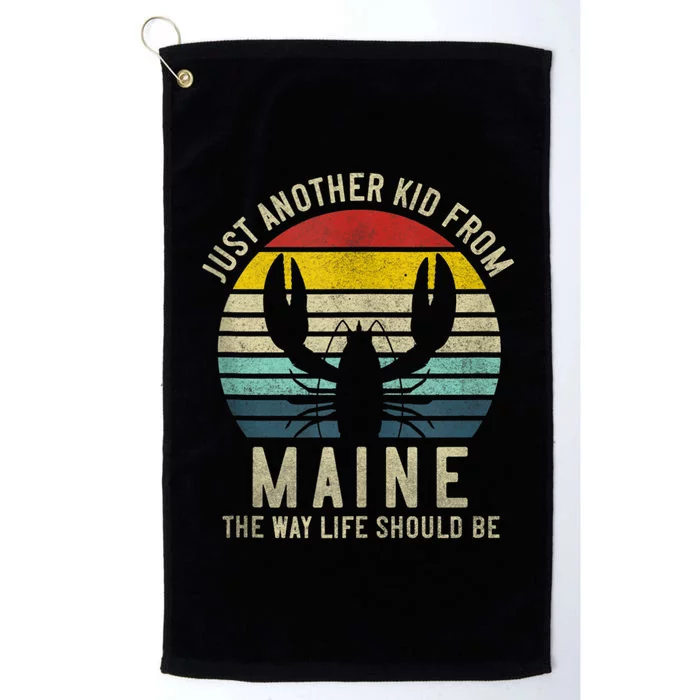 Retro Just A From Maine The Way Life Should Be! Platinum Collection Golf Towel