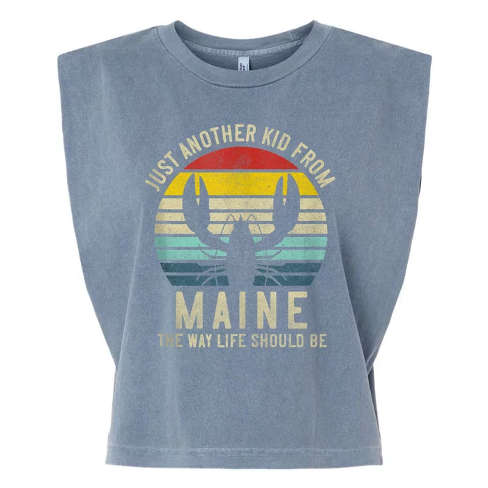 Retro Just A From Maine The Way Life Should Be! Garment-Dyed Women's Muscle Tee