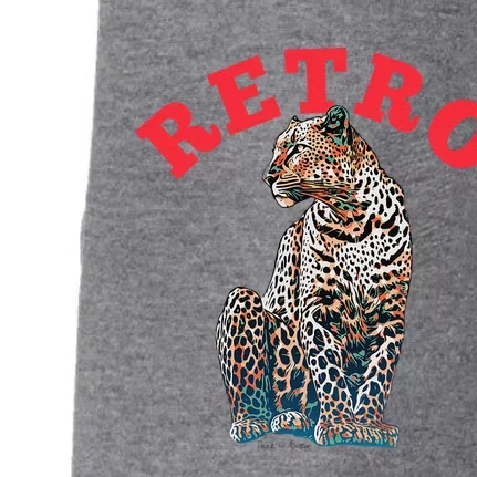 Retro Jaguar Animal Oversized Doggie 3-End Fleece Hoodie