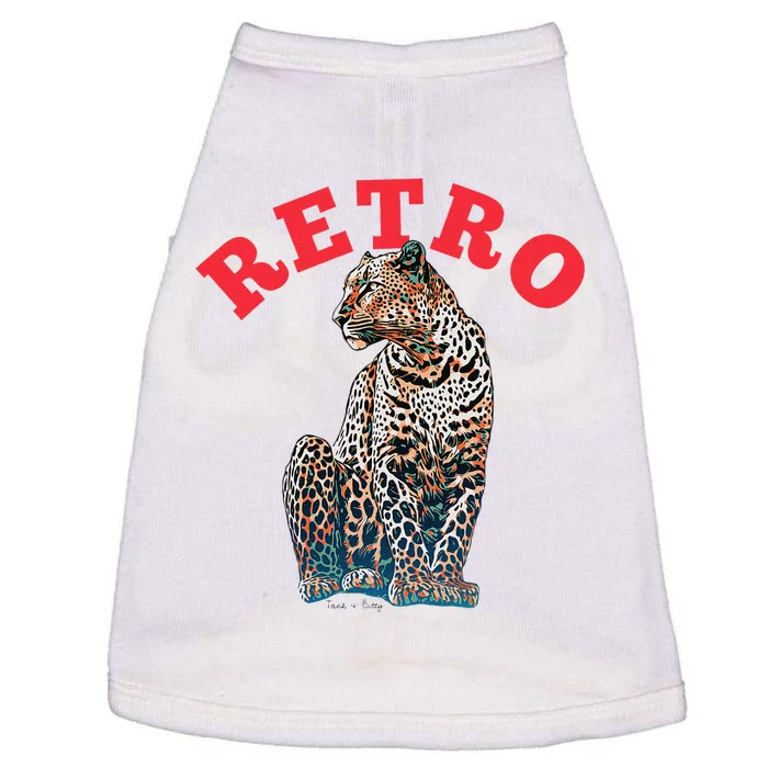 Retro Jaguar Animal Oversized Doggie Tank