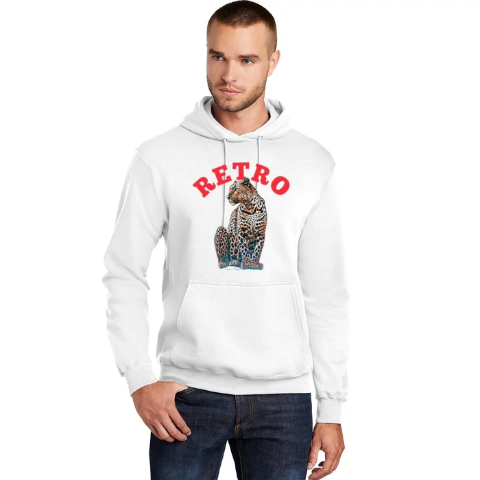 Retro Jaguar Animal Oversized Hoodie