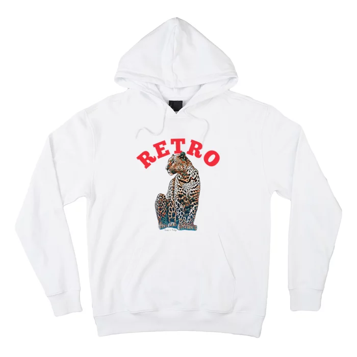 Retro Jaguar Animal Oversized Hoodie