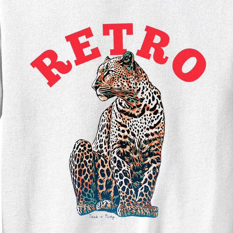 Retro Jaguar Animal Oversized Sweatshirt