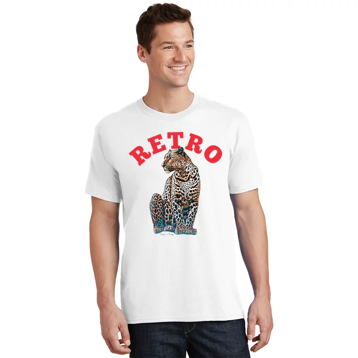 Retro Jaguar Animal Oversized T-Shirt