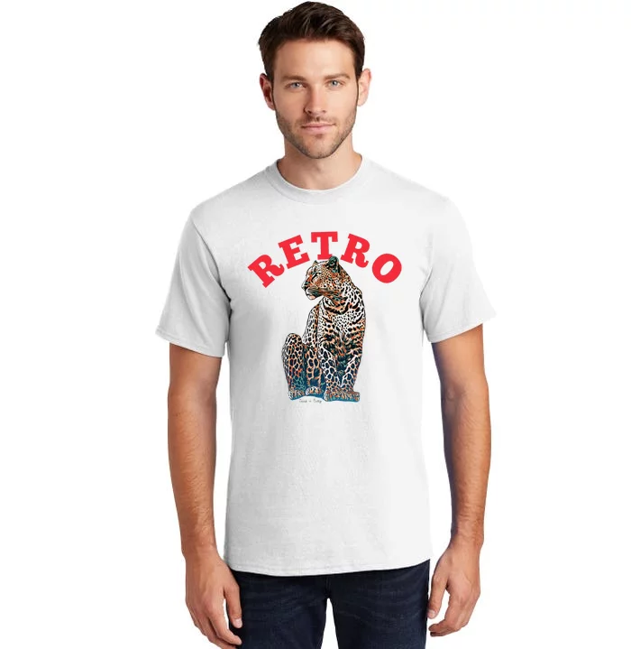 Retro Jaguar Animal Oversized Tall T-Shirt