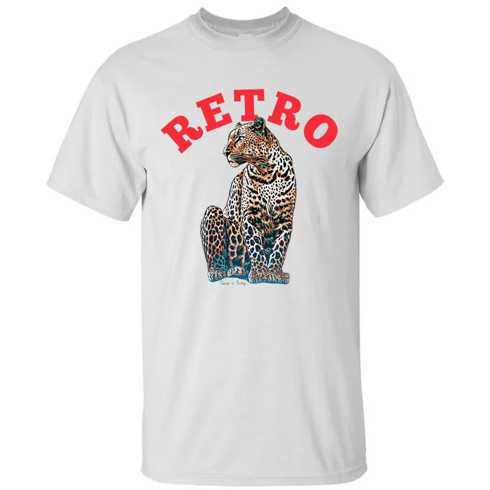 Retro Jaguar Animal Oversized Tall T-Shirt