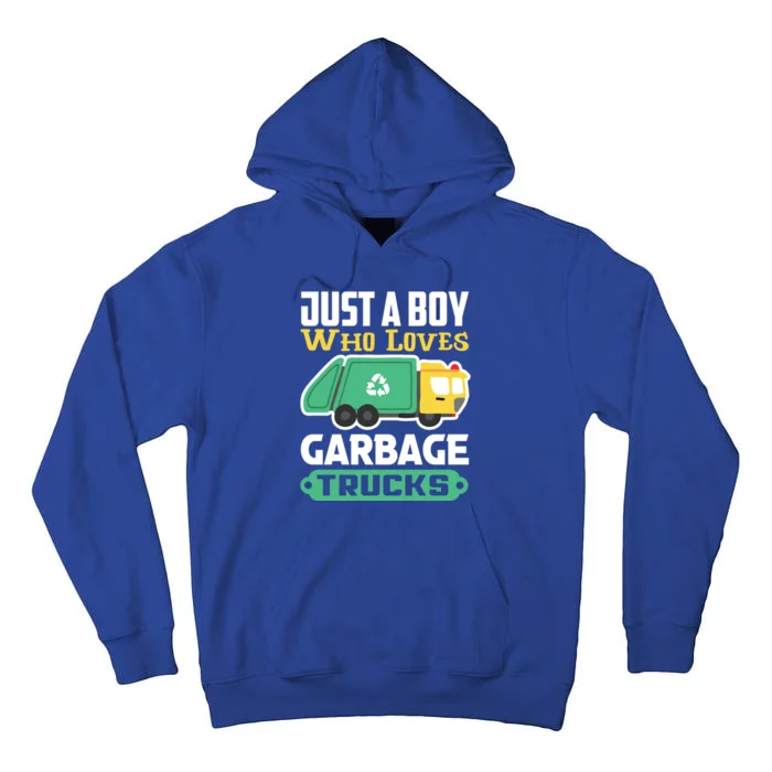 Recycling Just A Who Loves Garbage Trucks Gift Tall Hoodie