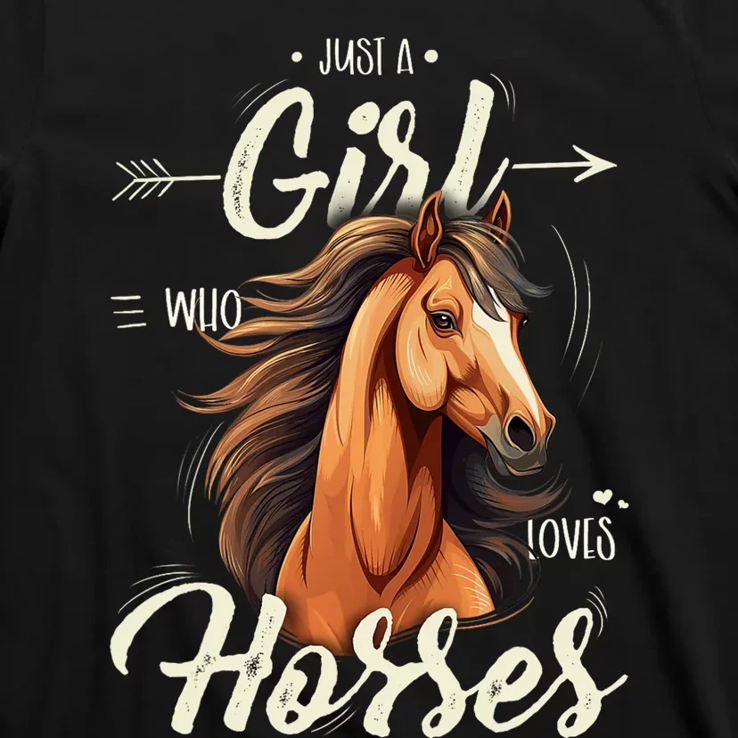 Riding Just A Girl Who Loves Horses T-Shirt