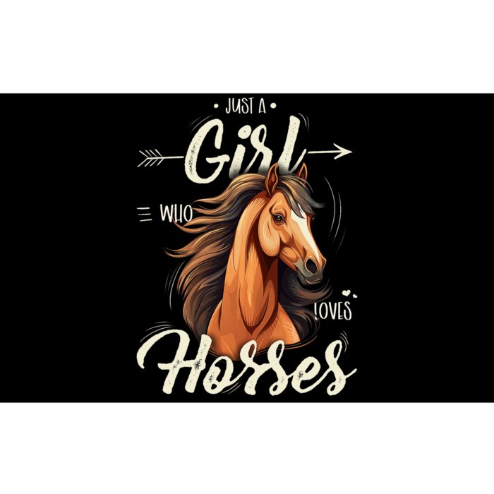 Riding Just A Girl Who Loves Horses Bumper Sticker