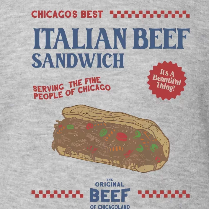 Retro Jeremy Allen White Italian Beef Sandwich Toddler Sweatshirt