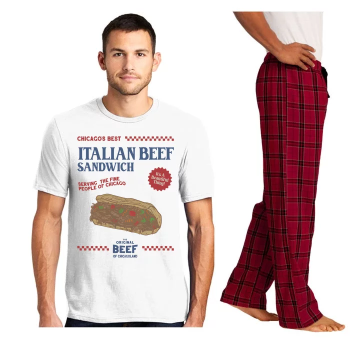 Retro Jeremy Allen White Italian Beef Sandwich Pajama Set