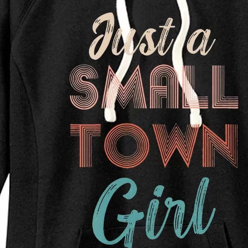 Retro Just A Small Town Girl Journey Women's Fleece Hoodie