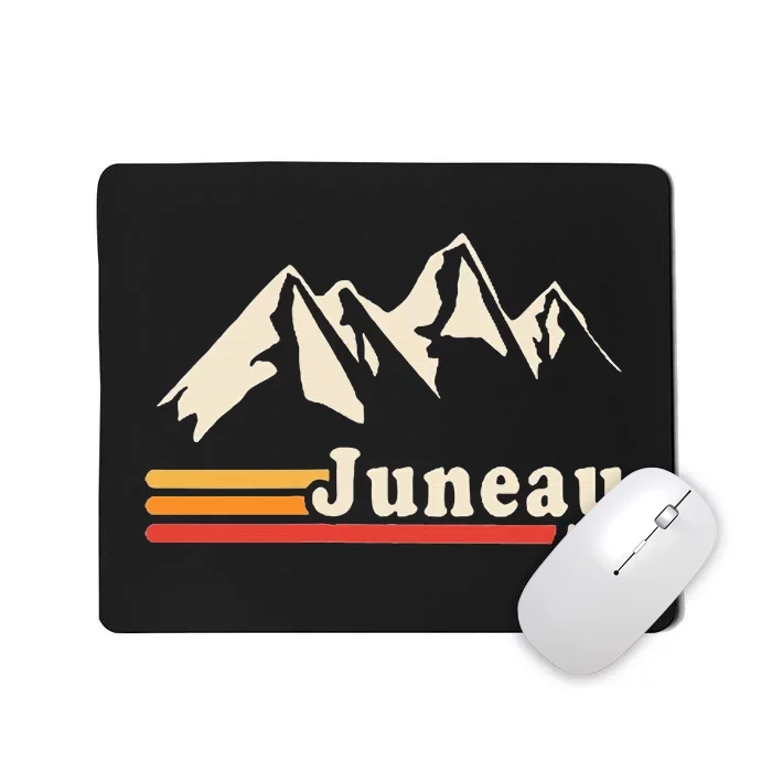 Retro Juneau Alaska Ak Mountain Mousepad