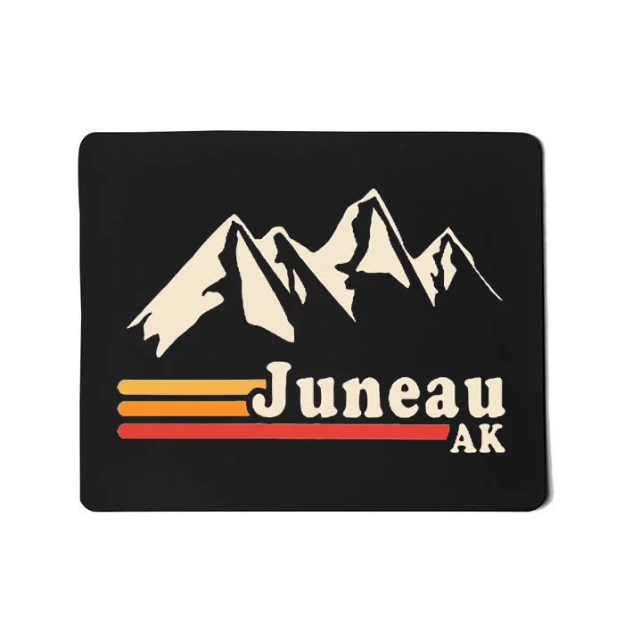 Retro Juneau Alaska Ak Mountain Mousepad