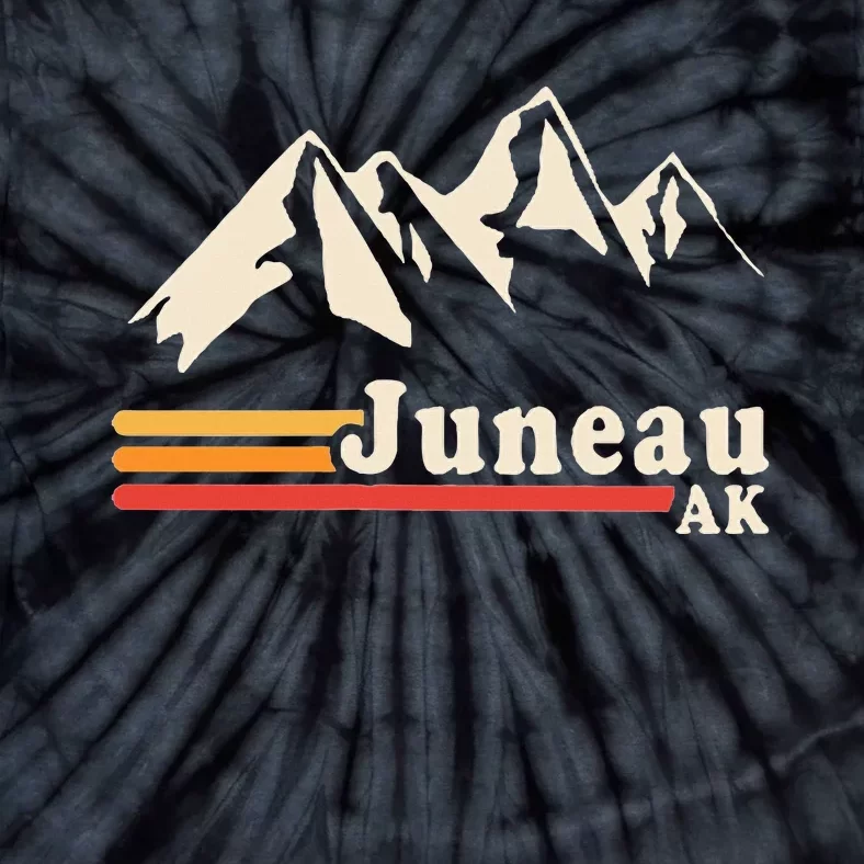 Retro Juneau Alaska Ak Mountain Tie-Dye T-Shirt