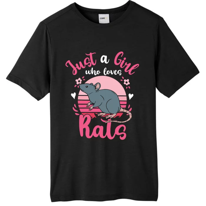 Rat Just A Girl Who Loves Rats ChromaSoft Performance T-Shirt