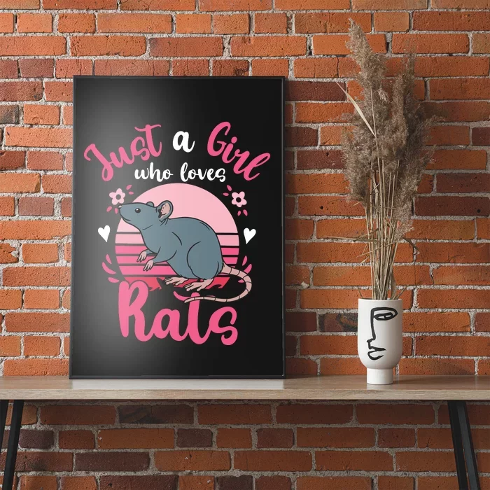 Rat Just A Girl Who Loves Rats Poster