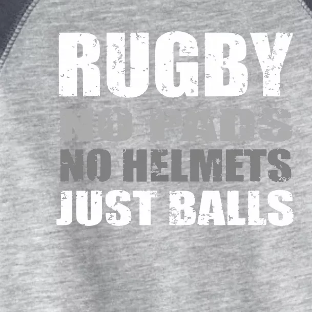 Rugby Just Balls Funny For Players And Fans Toddler Fine Jersey T-Shirt