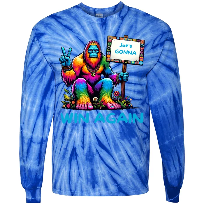 Reelect Joe Biden Bigfoot For Biden 2024 Meaningful Gift Tie-Dye Long Sleeve Shirt