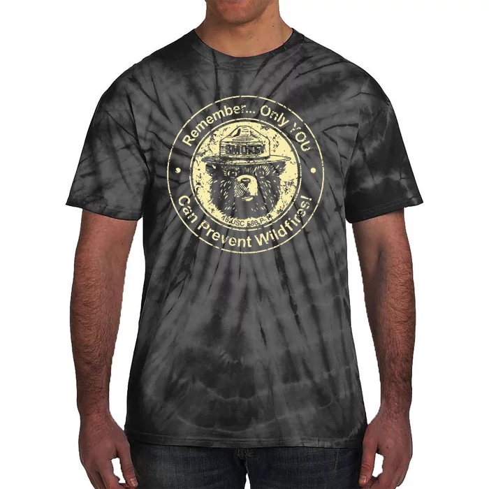 Ripple Junction Bear Only You Can Prevent Wildfires Tie-Dye T-Shirt