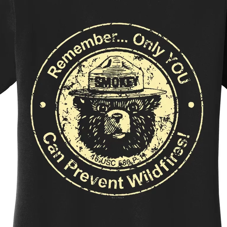 Ripple Junction Bear Only You Can Prevent Wildfires Women's T-Shirt