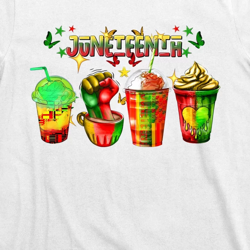 Retro Juneteenth Coffee Human Rights T-Shirt