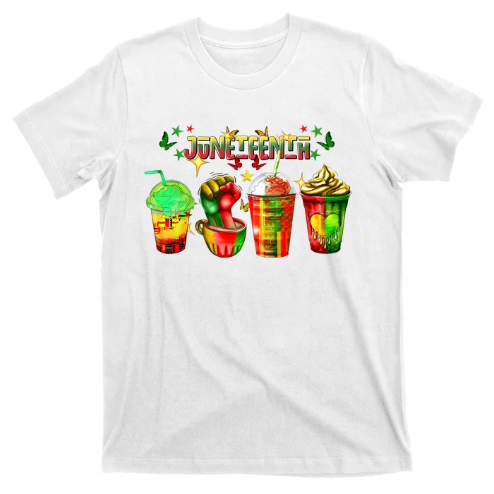 Retro Juneteenth Coffee Human Rights T-Shirt