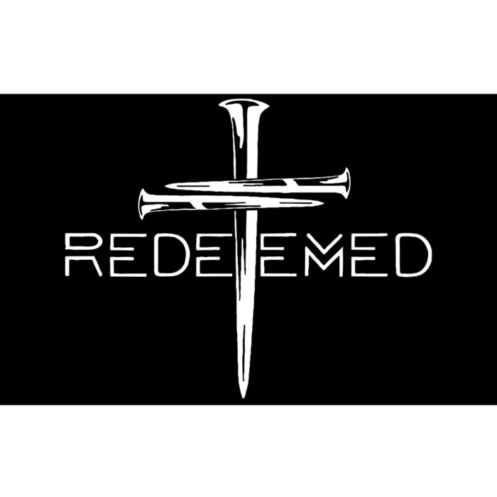 Redeemed Jesus Christ Died For My Sins 3 Nails Cross Christian Catholic Bumper Sticker