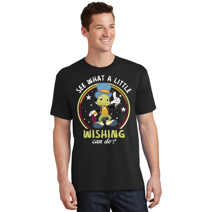 Retro Jiminy Cricket See What A Little Wishing Can Do T-Shirt