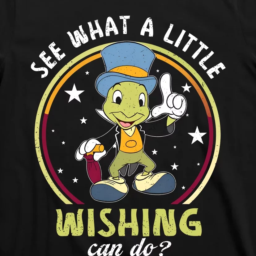 Retro Jiminy Cricket See What A Little Wishing Can Do T-Shirt