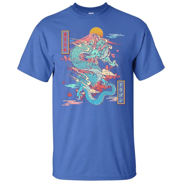 Retro Japanese Dragon Tokyo Japan Tall T-Shirt