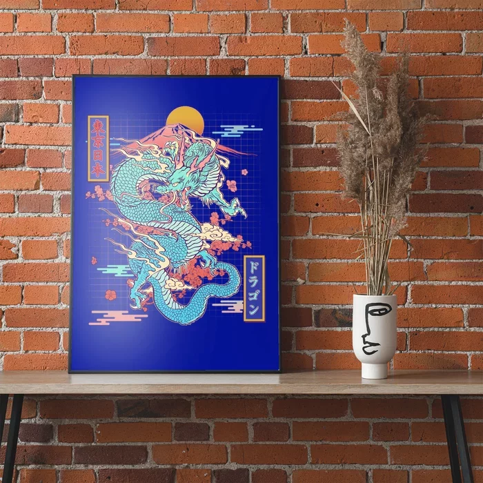 Retro Japanese Dragon Tokyo Japan Poster