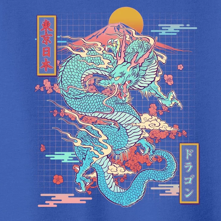 Retro Japanese Dragon Tokyo Japan Toddler T-Shirt