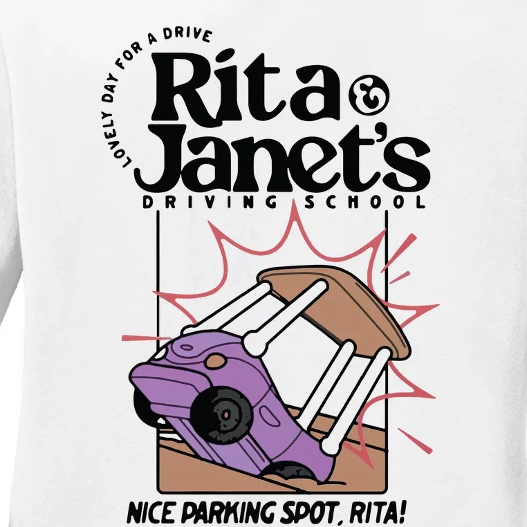 Rita & Janets Driving School Ladies Long Sleeve Shirt